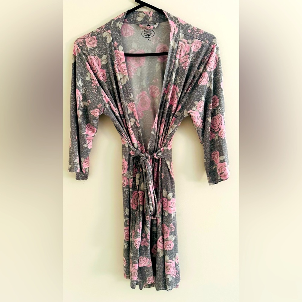 Two piece Laura Ashley sleep set size M pink flower print